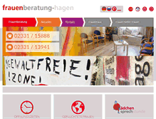 Tablet Screenshot of frauenberatung-hagen.de